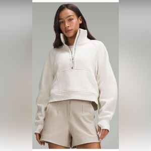 Lululemon | Scuba Oversized Funnel-Neck Half Zip | Heathered Bone | Size M/L